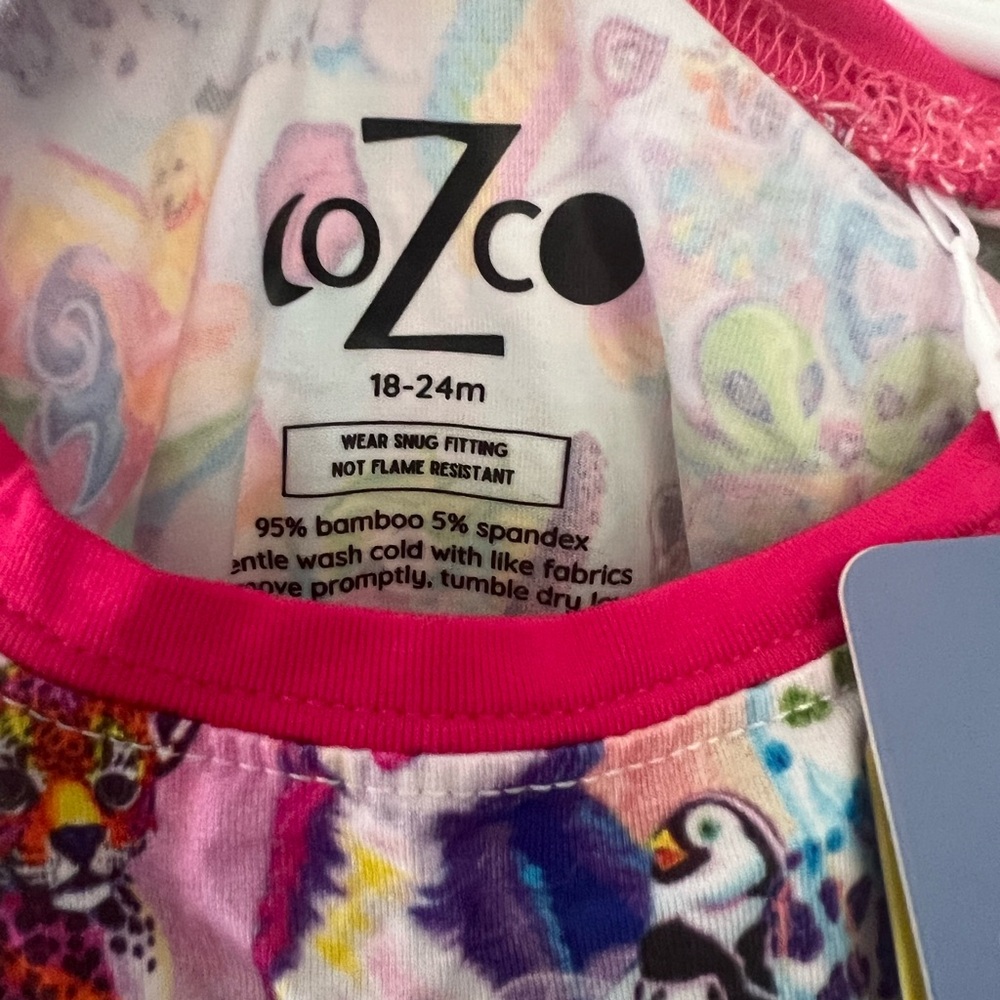 CoZco 95% Bamboo PJs - size 18-24 NWT - Picture 2 of 2